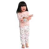 パジャマ 子供服 キッズ ベビー ボーダー 長袖 110cm 3歳-4歳 上下 セット ガールズ ボーイズ ルームウェア Meedot