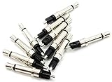 オーディオファン 2.5mm 2極 プラグ (端子のみ) 補修・電子工作部品 10個セット
