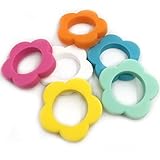 Kissteether 18pcs DIYファッションジュエリーペンダントシリコーンビーズジュエリーの花食品グレードシリコーン歯ブラシの安全性と環境保護製おしゃぶりおもちゃ新しい母親のネックレスを感じ