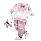 (ベビーゴー)babygo 子供服 春秋 スウェット キッズ・ベビー 上下 セットアップ ピンク 90