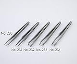 1-2137-03プラスチックピンセットＮｏ．２３２先曲