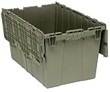 Quantumプラスチックストレージコンテナwith Attached flip-top蓋 25" x 15" x 14" QDC2515-14