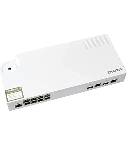 Amazon.co.jp: QNAP(キューナップ)10GbE L2 Webマネージドスイッチ 4