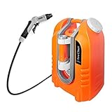 Pure Clean PCRWASHBAT29 portable spray washer W/ Flash Light - Power bank - Carrying Wheels [並行輸入品]