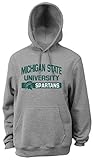 NCAA Michigan State SpartansメンズPro重量カレッジロゴフリースパーカー 3L ホワイト