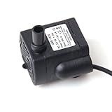 Lovoski 2個入り　DC 3.5V-9V 3W USB　プラスチック　水中ウォーターポンプ　水族館　噴水池　ポンプ　流れ調節可能　プラスチック