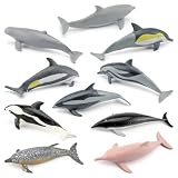 [猫神山] SEA WORLD ミニフィギュア モデル ミニチュア 置物 インテリア コレクター 模型 (クジラ)
