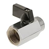 Lovoski メスxオス - 1/2 NPT　ねじ付き　耐食性　フルポート　真鍮ボールバルブ　シャットオフスイッチ