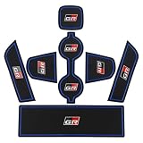 LEXLEYS トヨタ GR86 ZN8系 専用 ドアスロットマット 専用インテリアラバーマットドアポケットマット アクセサリー GR86 コンソールマット 7枚 防キズ 防汚れ（青）