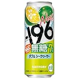 -196無糖 ダブルシークヮーサー 500ml 24本 [サントリー チューハイ] イチキューロク