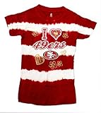 I Love San Francisco 49ers Girls XL ( 14 / 16 ) Tie Dye半袖Tシャツ