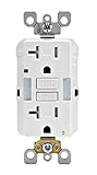Leviton GFNL2-W Self-Test SmartlockPro Slim GFCI Tamper-Resistant Receptacle with Guidelight and LED