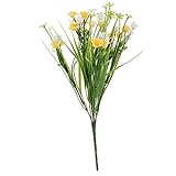 B Blesiya 綺麗な　人工花　春草　植物　結婚式　ホーム　ガーデン　装飾花　耐久性　全4色　 - 黄