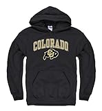 Colorado Buffaloes大人用アーチとロゴフード付きスウェットシャツ – ブラック M