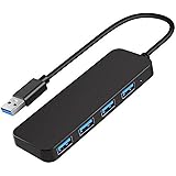 USB Hub, VIENON 4-Port USB 3.0 Hub USB Splitter USB Expander for Laptop, Xbox, Flash Drive, HDD, Console, Printer, Camera,Key