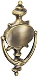 Baldwin 0116.050 Imperial Door Knocker, Satin Brass and Black [並行輸入品]