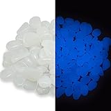 飾り石 水槽飾り 石光る石 蓄光砕石 夜光石 蓄光石 1袋約100個