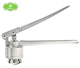 Hanchen 手動クリンパー ポトルキャップ圧着工具 バイアルクリンバー ポトルキャッパー機 ハンドヘルドキャッピング機 アルミプラスチックオフフリップキャップ 医療用 業務用 (28mm)