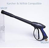 Pressure Washer Jet Wash Gun Lance M22 Rear Inlet Karcher & Nilfisk Compatible [並行輸入品]