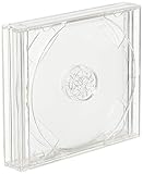 オーバルマルチメディア日本製24mm厚マルチCDケース2枚収納クリア 3個 ブルーレイケースにも最適