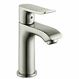 Hansgrohe 31088821 Metris E Single Hole Faucet, Brushed Nickel [並行輸入品]
