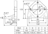 TRUSCO ダイキン ピストンポンプ用フート V38M