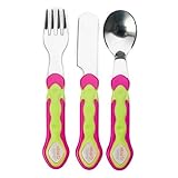 Vital Baby Stainless Steel Cutlery Set (Pink) by Vital Baby