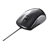 バッファロー BUFFALO 有線 レーザー 3ボタンマウス ブラック BSMLU108BK