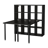 IKEA(イケア) KALLAX デスクコンビネーション, ブラックブラウン (69123089)