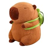 REDICE ぬいぐるみ カピバラ 動物のぬいぐるみ ポータブルカピバラ 肌に優しい[正規品][2026柔らかさUP]カピバラのぬいぐるみ もちもち 癒し 誕生日 クリスマス プレゼント (グリーン, 23CM)