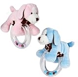 Mary Meyer Sweet Chocolate Puppy Ring Rattle Pink or Blue by Mary Meyer [並行輸入品]