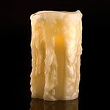 Antizer Heavy Drip Flameless Candles Ivory Color 3.25 x 6 Include 10 Key Remote Control With Timer F