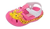 Ipanema Baby Summer Zoo Giraffe Sandals Infant Girl Flip Flops-Pink-15.5