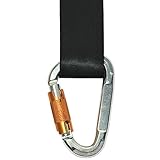 vAnFNツリースイングHangingストラップキットwithナイロンストラップ&スナップカラビナフック、5 ftスイング吊り下げロープ、25 KN安全ロック、2200lbs負荷容量、最も安全な方法を