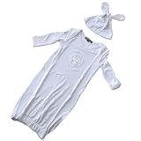 Barefoot Dreams (ベアフット ドリームス) ポリエステル ガウン＆帽子セット 131 0002 41[並行輸入品]