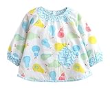 PICOH(ピコー) いっぱい遊ぼう！ 正規品 スモック 防水 保育園 通園 遊び着 長袖 かわいい (ブルー 100)