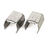 ツメ金具 ツメツキカナグ 9mm TA85 9mmx15mm 高さ11mm 鉄 ニッケル鍍金 シルバー 18個入り