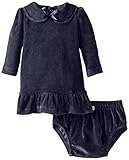 L 'ovedbabyベビー女の子オーガニックコットンベロアbaby-dollドレスand Bloomers カラー: ブルー