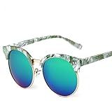 サングラス キッズ 偏光 レンズ UV400カット 紫外線カット ミラー 目の保護 ボーイズサングラス ガールズサングラス (グリーン)