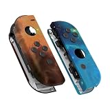 eXtremeRate ジョイコンに対応用DIY交換ケース、switch joyconとswitch 有機elモデルに対応用ハンドヘルドコントローラーハウジングケース、フルセットボタン付き、スイッチ ジョイコン対応用交換シェル（ジョイコン switch本体は含まれていません）【ゴールドスターユニバース】