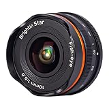 Brightin Star 10mm F5.6 魚眼レンズ MF 単焦点レンズ Canon キヤノン EF-Mマウントに対応 APS-C ミラーレス用 Canon カメラ M6 M50 M5 M3 M200 M10 M100 M M2など EF-Mマウント ミラーレスカメラ用 ブラック