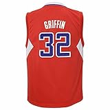 Blake Griffinロサンゼルス・クリッパーズNBA AdidasレッドOfficial Away Roadレプリカジャージーユース用バスケットボール レッド