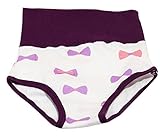 Plus Nao(プラスナオ) ２枚セット ２枚組 パンツ インナー 下着 肌着 子供 幼児 男女兼用 男児 女児 ハイウエスト 可愛い プリント レッド＋パープル 80