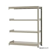 中量棚300kg 連結 幅120×奥行45×高さ150cm 4段 ニューアイボリー 300kg/段