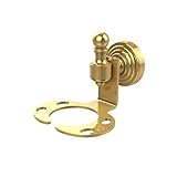 Allied Brass RW-26-PB Retro Wave Collection Tumbler/Toothbrush Holder, Polished Brass [並行輸入品]