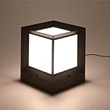 LEDライト ポストライティング現代コレクションエクステリア屋外ポストランタンコラムライト防水フェンスライトLEDキャストアルミアウトドアポスト照明インテリアピラーライトヤードライト（15センチ* 1