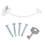 Goshang 窓ストッパー セキュリティと安全のためベビーガード ロック 防犯 サッシ用補助錠