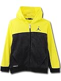 (Jordan)ジョーダン キッズ/ジュニア Elephant エレファント柄 Zip-Up パーカー (キッズサイズ：M, レモンダークグレー黒) [並行輸入品]