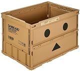 【Amazon.co.jp限定】TRUSCO(トラスコ) ダンボー 薄型折りたたみコンテナ 50L フタ無 TR-O50B-A-DNB ベージュ 収納ケース 収納ボックス
