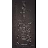 Electric Guitar Blueprint Lauren Rader – 18 x 36
